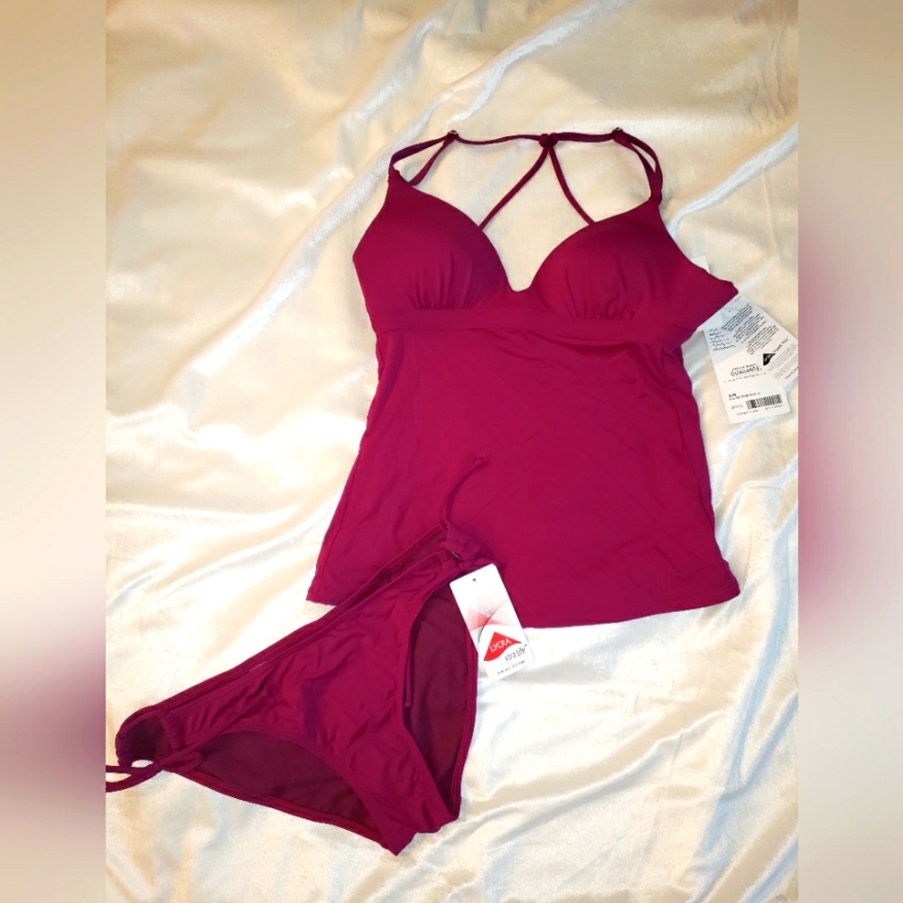 NWT ATHLETA tankini swim set XS